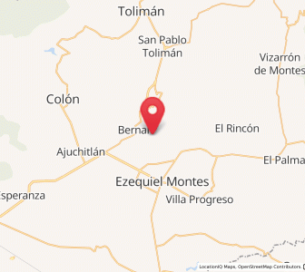 Map of El Jagüey Grande, Querétaro