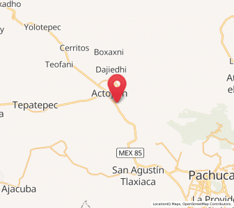 Map of El Jiadi, Hidalgo