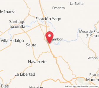 Map of El Jicote, Nayarit