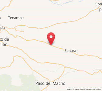 Map of El Jobo, Veracruz