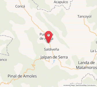 Map of El Lindero, Querétaro