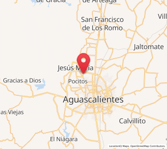 Map of El Llano, Aguascalientes