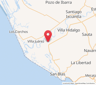 Map of El Madrigaleño, Nayarit