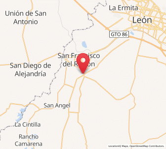 Map of El Maguey, Guanajuato