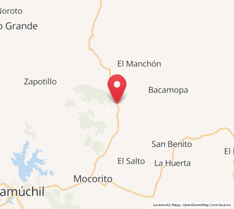 Map of El Mezquite, Sinaloa
