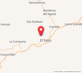 Map of El Mil Diez, Durango