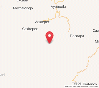 Map of El Mirador, Guerrero