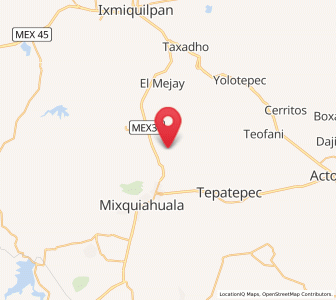 Map of El Moreno (San Miguel Moreno), Hidalgo