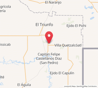 Map of El Naranjito, Tabasco