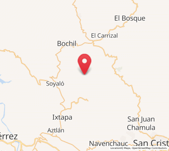 Map of El Nopal, Chiapas