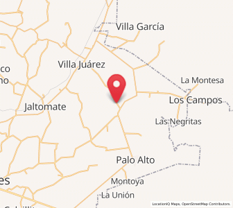 Map of El Novillo, Aguascalientes