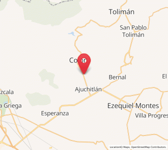 Map of El Nuevo Rumbo, Querétaro