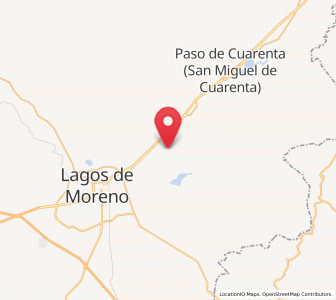 Map of El Ojuelo, Jalisco