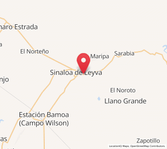 Map of El Opochi, Sinaloa