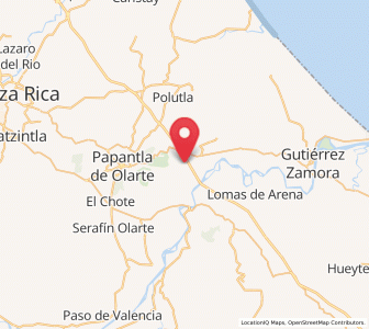 Map of El Palmar, Veracruz