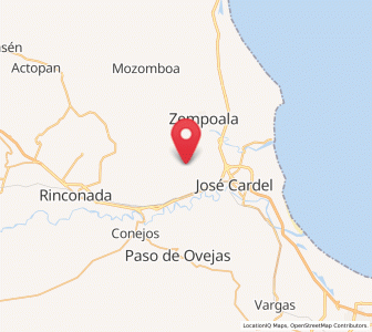 Map of El Palmar, Veracruz