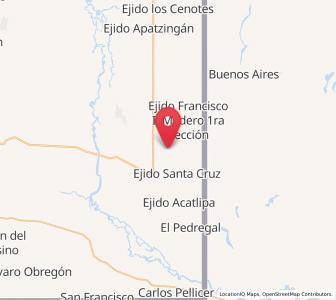 Map of El Palmar, Tabasco