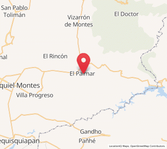 Map of El Palmar, Querétaro