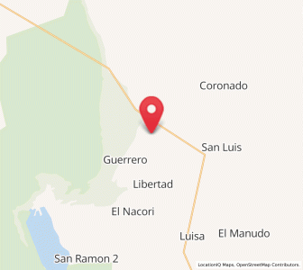 Map of El Pañuelito, Sonora