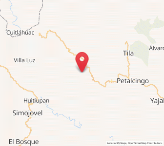 Map of El Paraíso, Chiapas