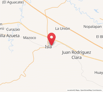 Map of El Paraíso, Veracruz
