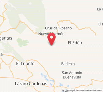 Map of El Paraíso, Chiapas