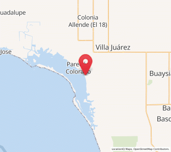 Map of El Paredoncito, Sonora