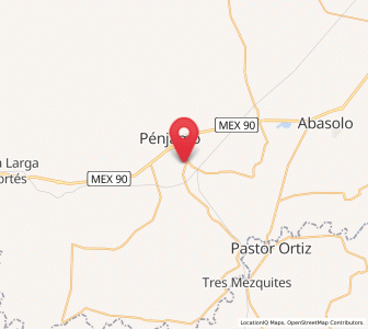 Map of El Pedregal de Arriba, Guanajuato