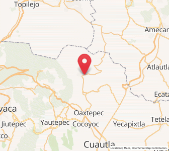Map of El Pedregal, Morelos