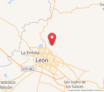 Map of El Penitente, Guanajuato