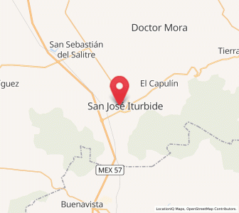 Map of El Pinito, Guanajuato