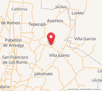 Map of El Polvo, Aguascalientes