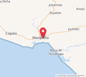 Map of El Polvorín, Guerrero