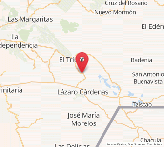Map of El Porvenir Agrarista, Chiapas