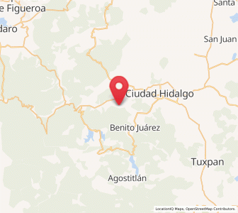 Map of El Porvenir, Michoacán