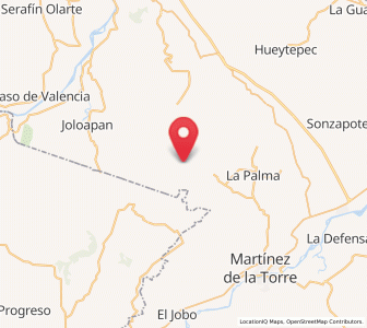 Map of El Porvenir Número Dos, Veracruz