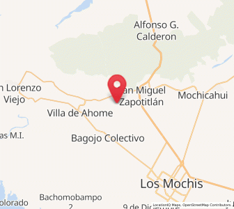 Map of El Porvenir, Sinaloa
