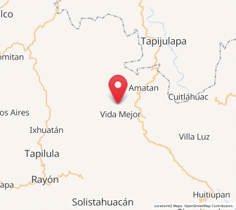 Map of El Porvenir Tres Picos, Chiapas