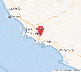 Map of El Posquelite, Guerrero