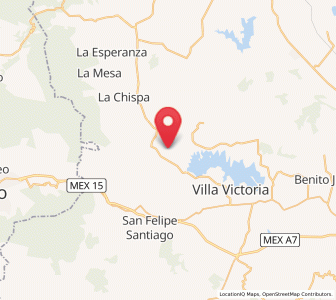 Map of El Potrero de San Diego, México
