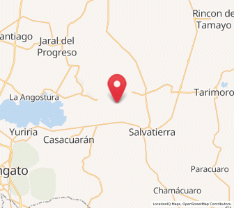 Map of El Potrero, Guanajuato