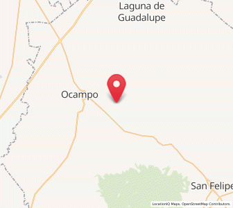 Map of El Potrero, Guanajuato