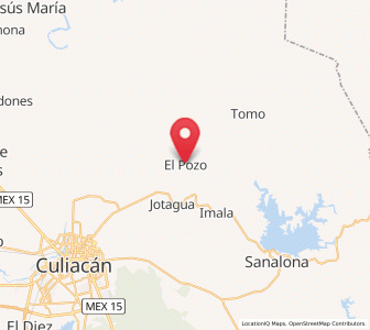 Map of El Pozo, Sinaloa