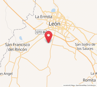 Map of El Puente, Guanajuato