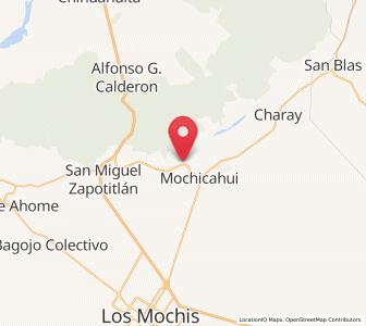 Map of El Ranchito, Sinaloa