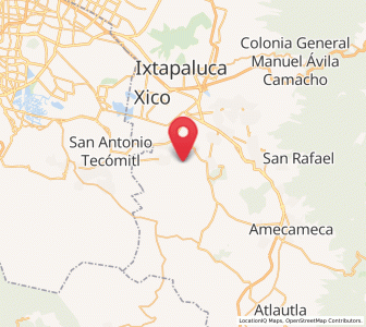 Map of El Recodo de San José Axalco, México