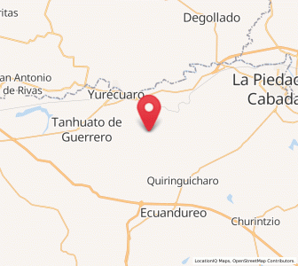Map of El Refugio, Michoacán