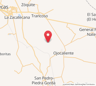 Map of El Refugio, Zacatecas