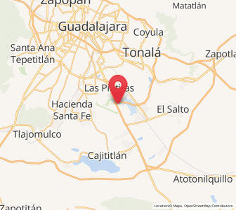 Map of El Refugio, Jalisco