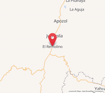 Map of El Remolino, Zacatecas